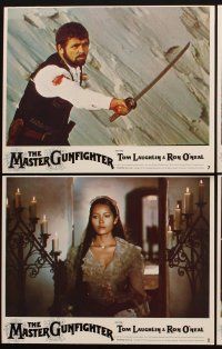 4h448 MASTER GUNFIGHTER 8 LCs '75 Tom Laughlin, sexy Barbara Carrera, sword-fighting cowboy western