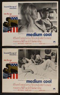 4h451 MEDIUM COOL 8 LCs '69 Haskell Wexler's X-rated 1960s counter-culture classic!