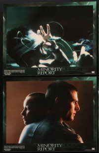 4h015 MINORITY REPORT 10 LCs '02 Steven Spielberg, Tom Cruise, Colin Farrell!