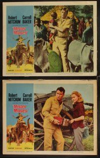 4h461 MISTER MOSES 8 LCs '65 Robert Mitchum & Carroll Baker are stealing Africa!