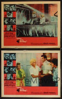 4h939 MOVE OVER, DARLING 4 LCs '64 James Garner, Doris Day, Polly Bergen, Thelma Ritter!
