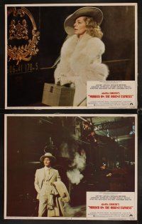 4h475 MURDER ON THE ORIENT EXPRESS 8 LCs '74 Agatha Christie all-star mystery, Sidney Lumet