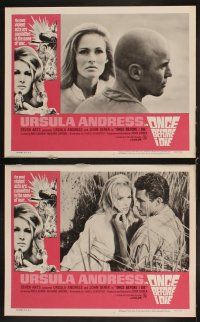 4h497 ONCE BEFORE I DIE 8 LCs '66 sexy Ursula Andress, John Derek, violent acts of World War II!