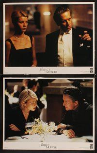 4h523 PERFECT MURDER 8 LCs '98 Michael Douglas, sexy Gwyneth Paltrow, Dial M For Murder remake!