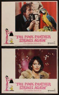 4h525 PINK PANTHER STRIKES AGAIN 8 LCs '76 Peter Sellers as Inspector Clouseau, Blake Edwards!