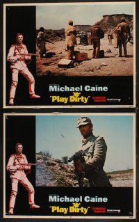 4h529 PLAY DIRTY 8 LCs '69 World War II soldier Michael Caine, Nigel Davenport