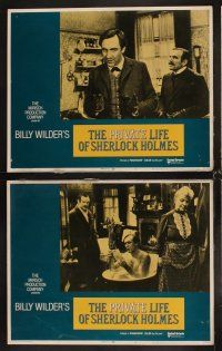 4h540 PRIVATE LIFE OF SHERLOCK HOLMES 8 LCs '71 Billy Wilder, Robert Stephens, Genevieve Page!