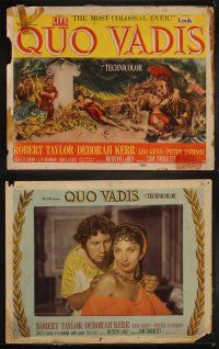 4h546 QUO VADIS 8 LCs '51 Robert Taylor, sexy Deborah Kerr & Peter Ustinov in Ancient Rome!