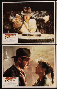 4h550 RAIDERS OF THE LOST ARK 8 LCs '81 Harrison Ford, George Lucas & Steven Spielberg classic!
