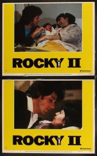 4h866 ROCKY II 7 LCs '79 Sylvester Stallone, Carl Weathers, Talia Shire, boxing sequel!