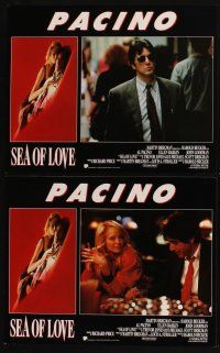 4h867 SEA OF LOVE 7 LCs '89 cool images of John Goodman & Al Pacino in crime drama!