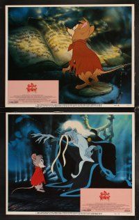 4h598 SECRET OF NIMH 8 LCs '82 Don Bluth, cool mouse fantasy cartoon!