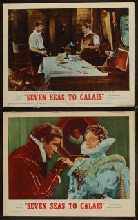 4h602 SEVEN SEAS TO CALAIS 8 LCs '62 pirate Rod Taylor sweeps across the seven seas!
