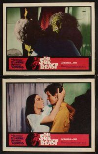4h612 SHE BEAST 8 LCs '66 Barbara Steele is possessed by an 18th century witch who wants revenge!