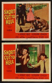 4h614 SHORT CUT TO HELL 8 LCs '57 Robert Ivers, Georgann Johnson, directed by James Cagney!