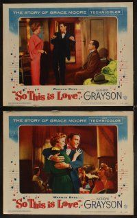 4h630 SO THIS IS LOVE 8 LCs '53 sexy Kathryn Grayson in the story of Grace Moore!