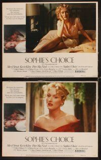 4h636 SOPHIE'S CHOICE 8 LCs '82 Alan J. Pakula directed, Meryl Streep, Kevin Kline, Peter MacNicol!