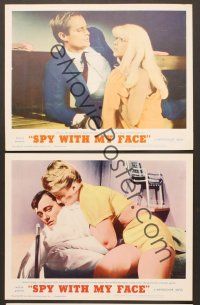 4h966 SPY WITH MY FACE 3 LCs '66 Robert Vaughn, sexy Sharon Farrell, Man from UNCLE!