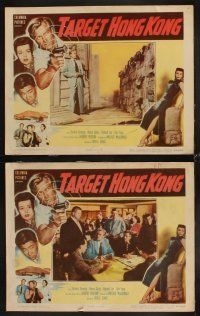 4h690 TARGET HONG KONG 8 LCs '52 Richard Denning fighting Communists trying to take over Hong Kong!
