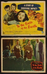 4h716 TO THE ENDS OF THE EARTH 8 LCs '47 Dick Powell, Signe Hasso, drug smuggling in Asia!