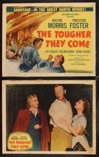 4h727 TOUGHER THEY COME 8 LCs '50 Wayne Morris, Preston Foster, savage battle for timber!