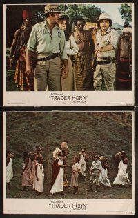 4h731 TRADER HORN 8 LCs '73 Rod Taylor & Anne Heywood in the African jungle!