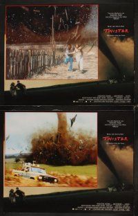 4h742 TWISTER 8 German LCs '96 storm chasers Bill Paxton & Helen Hunt running away from tornado!