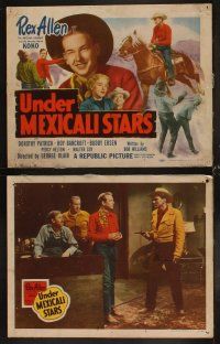 4h748 UNDER MEXICALI STARS 8 LCs '50 Arizona Cowboy Rex Allen & his horse Koko!
