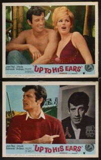 4h754 UP TO HIS EARS 8 LCs '66 great images of Belmondo & sexiest Ursula Andress!