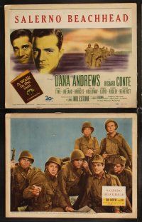 4h769 WALK IN THE SUN 8 LCs '45 World War II soldiers Dana Andrews & Richard Conte!