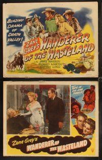 4h771 WANDERER OF THE WASTELAND 8 LCs '45 Zane Grey's blazing drama of Death Valley!