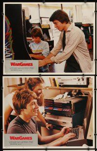 4h906 WARGAMES 6 LCs '83 teen Matthew Broderick plays video games to start World War III!