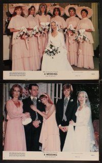 4h778 WEDDING 8 color 11x14 stills '78 Robert Altman, Mia Farrow, Gerladine Chaplin, Carol Burnett