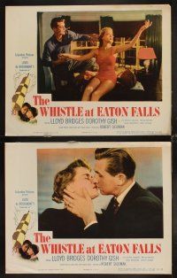 4h785 WHISTLE AT EATON FALLS 8 LCs '51 Lloyd Bridges, Dorothy Gish, directed by Robert Siodmak!
