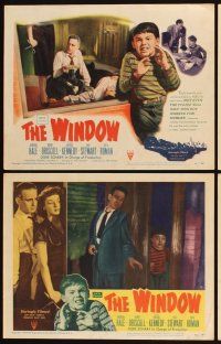 4h792 WINDOW 8 LCs '49 Barbara Hale & Arthur Kennedy doubt their son Bobby Driscoll!