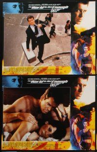 4h009 WORLD IS NOT ENOUGH 12 LCs '99 Pierce Brosnan as James Bond, Denise Richards, Sophie Marceau!