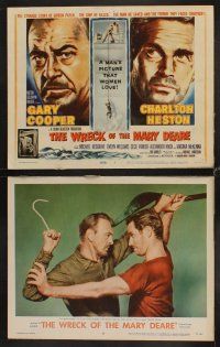 4h801 WRECK OF THE MARY DEARE 8 LCs '59 Gary Cooper, Charlton Heston, directed by Michael Anderson!