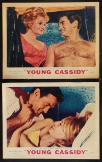 4h806 YOUNG CASSIDY 8 LCs '65 John Ford, bellowing, brawling, womanizing Rod Taylor, Julie Christie