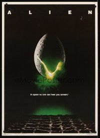 4j696 ALIEN commercial poster '79 Ridley Scott sci-fi classic, cool hatching egg image!