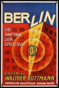4j753 BERLIN: SYMPHONY OF A GREAT CITY German commercial poster '00s wonderful artwork!