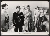4j748 CASABLANCA English commercial poster '96 Humphrey Bogart, Ingrid Bergman, classic!
