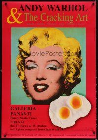 4j484 ANDY WARHOL & THE CRACKING ART 27x39 Italian art exhibition '00s art Marilyn Monroe & eggs!