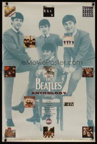 4j632 BEATLES ANTHOLOGY tv poster '95 cool image of McCartney, Harrison, Ringo & Lennon!