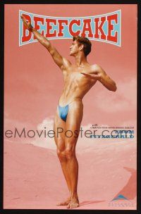 4j076 BEEFCAKE pink style special 11x17 '98 bio of Bob Mizer, founder of the Athletic Model Guild!