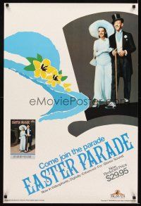 4j652 EASTER PARADE video poster R86 Judy Garland & Fred Astaire, Irving Berlin musical