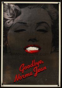 4j049 GOODBYE NORMA JEAN foil special 22x32 '76 Misty Rowe, close up art of sexiest Marilyn Monroe!