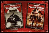 4j655 GRINDHOUSE video poster '07 Rodriguez & Tarantino, Planet Terror & Death Proof!