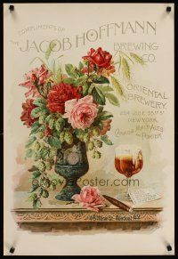 4j459 JACOB HOFFMANN BREWING CO 21x31 reproduction poster '60s New York's Oriental Brewery!