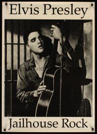 4j718 JAILHOUSE ROCK commercial poster '80s image of The King of rock & roll, Elvis Presley!