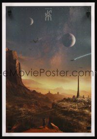 4j116 JOHN CARTER IMAX special 14x20 '12 cool sci-fi artwork of Taylor Kitsch over looking city!
